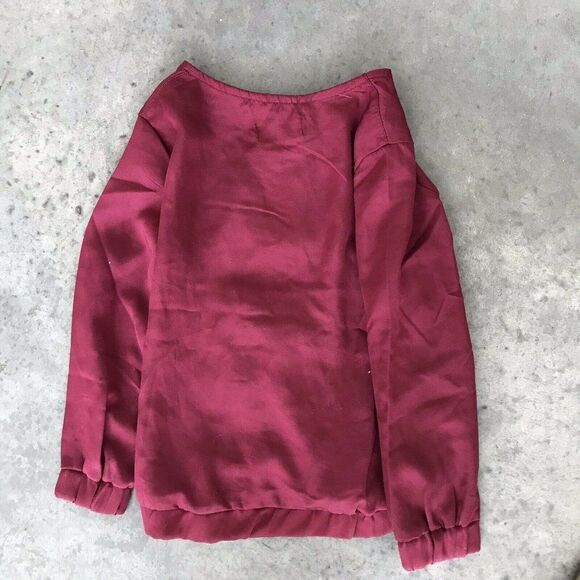 7 For All Mankind Seven Girls Kids Children’s Red Blouse Shirt Top 2T - Picture 4 of 11